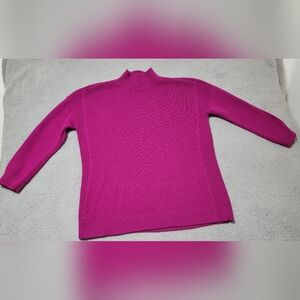 Talbots Petites Purple Boysenberry Long Sleeve Knit Sweater  1X Petite